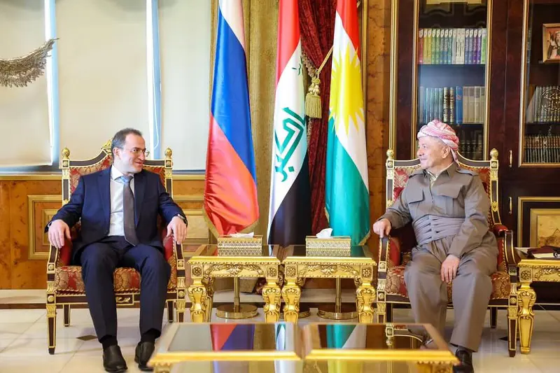 سەرۆك بارزانی پێشوازی لە باڵیۆزی ڕووسیا لە عێراق کرد