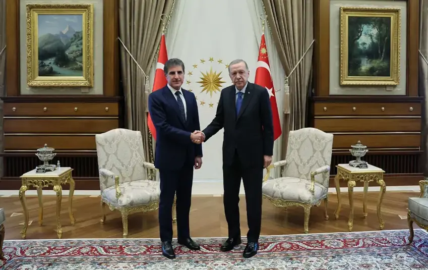 Enqere | Nêçîrvan Barzanî bi Recep Tayyîp Erdogan re civiya