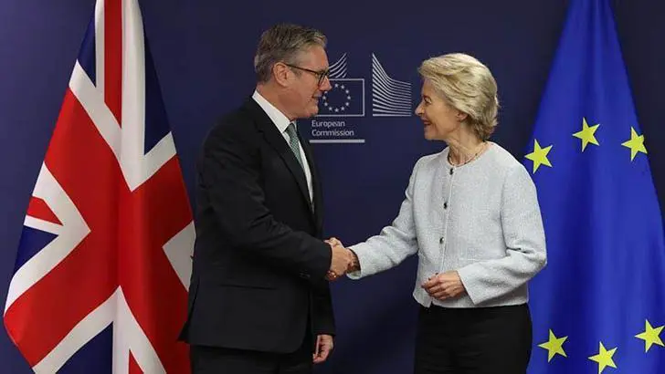 Ingiltere Basbakani Starmer, Leyen ile bir araya geldi