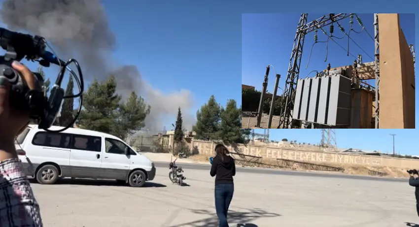 Rojava | Ji ber êrîsên Tirkiyê elektrîka 366 gundan qut bûye