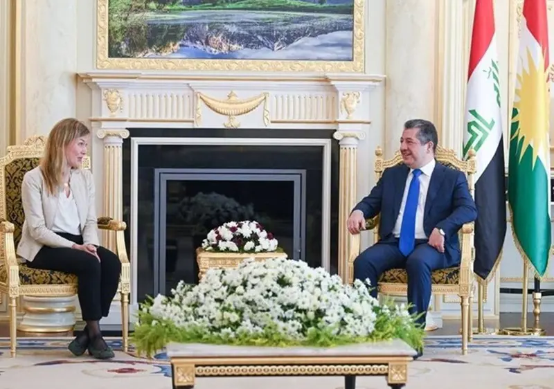 سه‌رۆكی حکوومەت پێشوازی له‌ وەزیری دەوڵەت لە وەزارەتی بەرگری ئاڵمانیا کرد