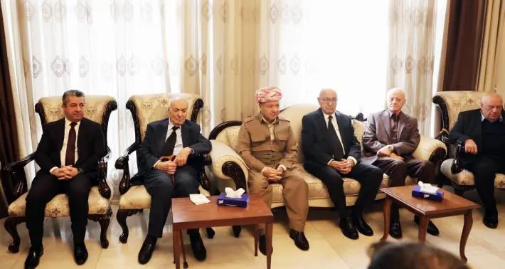 Serok Barzanî serdana sîna malbata Dizeyî kir