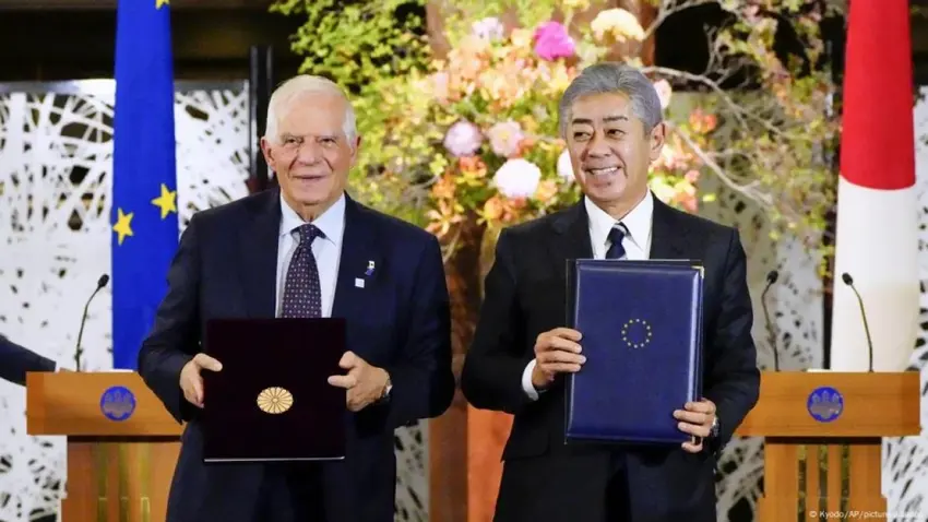 YE û Japonya peymana ewlehiyê û sanayiya bergiriyê îmza kirin