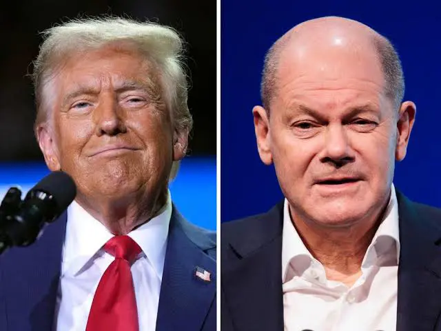 Almanya Basbakani Scholz, Trump ile görüstü