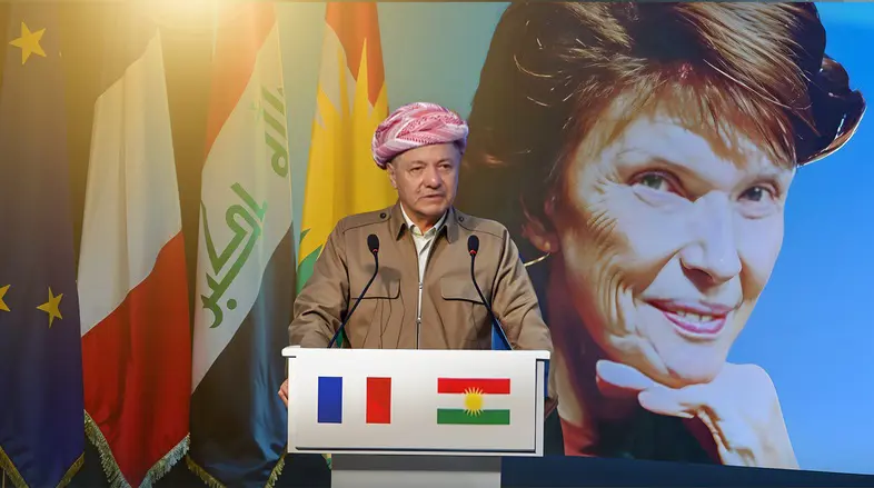 سەرۆک بارزانی : دانیال میتران ڕۆڵێکی زۆر گەورەی بینی لە بەرگریکردن لە دۆزی گەلی کورد