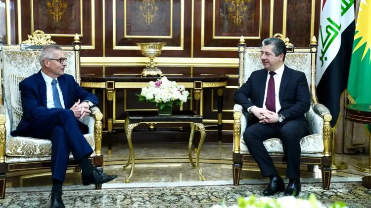 Mesrur Barzani, Polonya'nin Irak Büyükelçisi Margin Kubiak'i kabul etti
