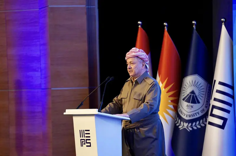 سه‌رۆك بارزانى : دەمەوێ بە ڕاشكاوانە بێمە سەر بابەتی كێشەی نەتەوەی كورد