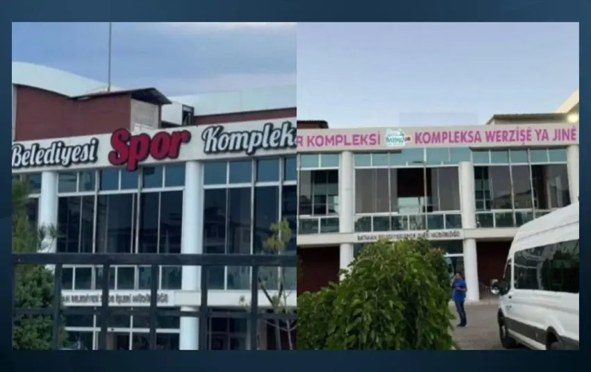 Batman'da kayyim "Kürtçe tabelayi" kaldirdi