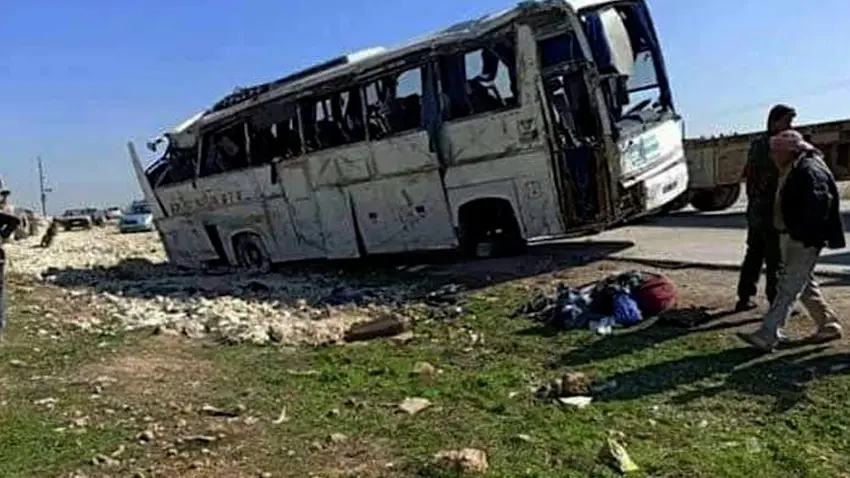 Bombe bi otobûsa leskerên Sûrî de hate teqandin