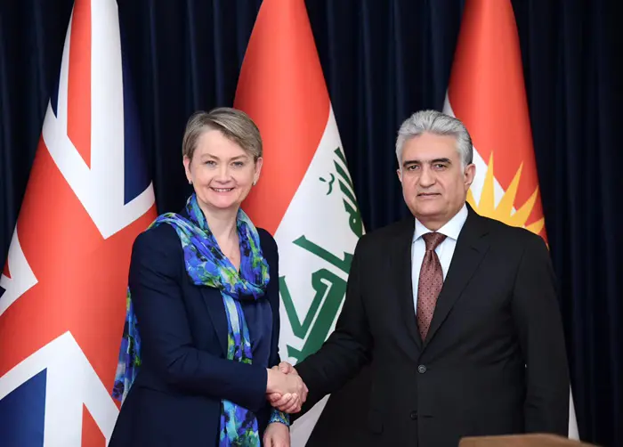 وەزیری ناوخۆی بەریتانیا : شانازییەکی گەورەیە بۆ من لە هەرێمی کوردستانم