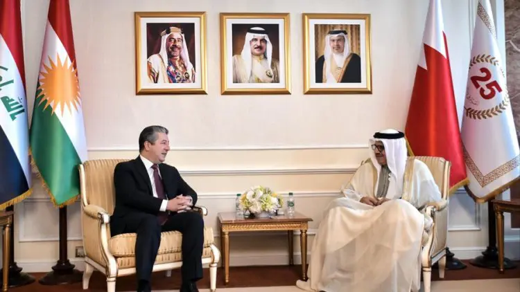 Mesrur Barzani ve Bahreyn Disisleri Bakani bir araya geldi