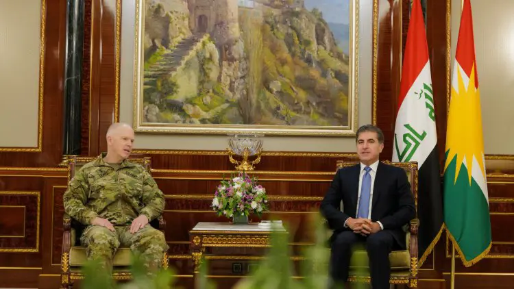 Neçirvan Barzani, Koalisyon komutanini kabul etti