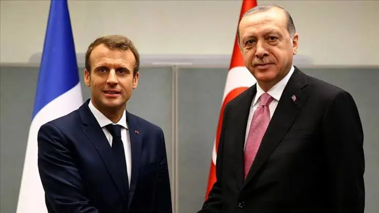 Erdogan, Fransa Cumhurbaskani Macron ile telefonda görüstü