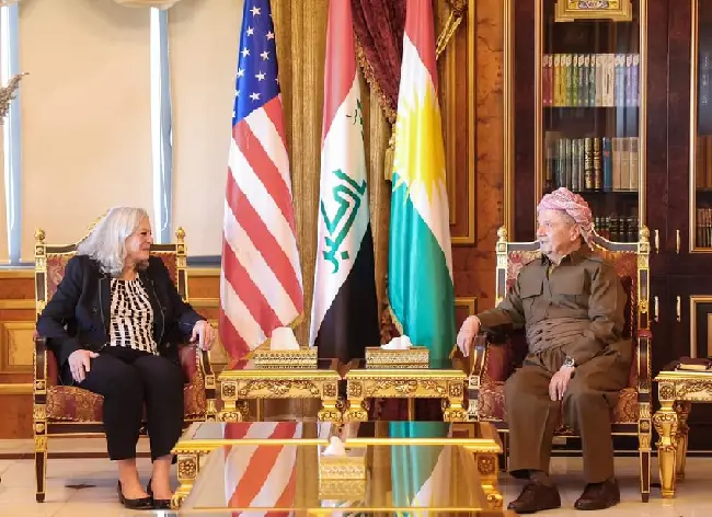 سەرۆک بارزانی پێشوازی لە باڵیۆزی ئەمریکا لە عێراق کرد