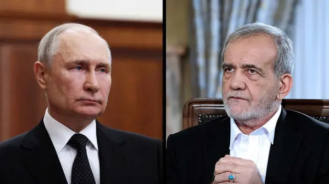 Putin ve Iran Cumhurbaskani Pezeskiyan telefonda görüstü
