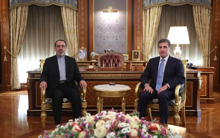 Neçirvan Barzani, Iran'in yeni baskonsolosunu kabul etti