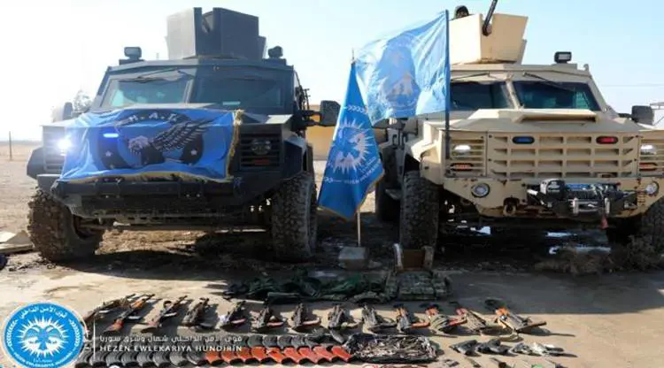 Asayîsa Rojava gelek çekên DAISê bi dest xistin