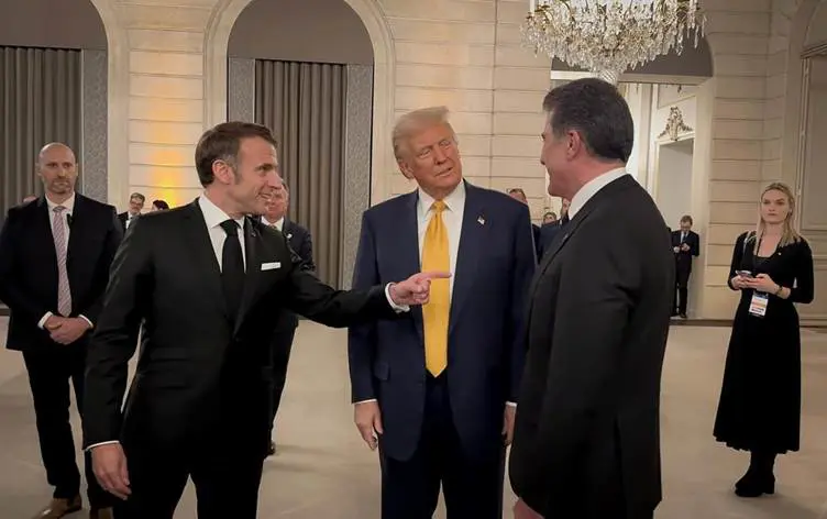 Li Parîsê hevdîtina Nêçîrvan Barzanî, Trump û Macron