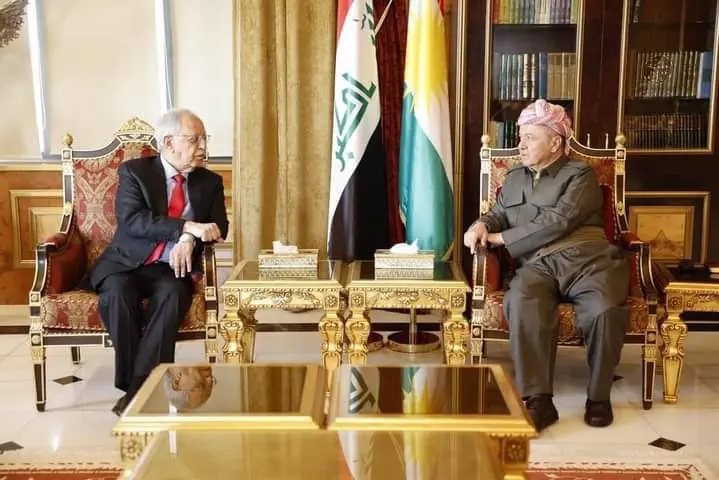 سەرۆك بارزانی پێشوازی لە سەرۆكی دەزگای مەدا دەكات