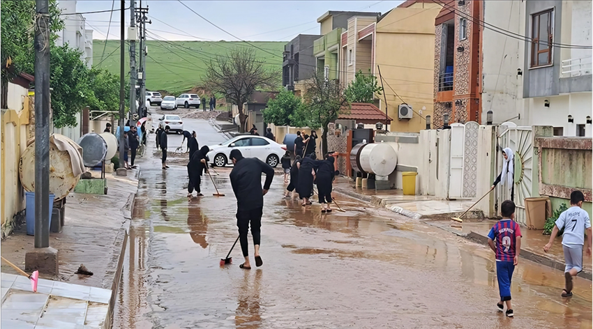 لە دهۆک لافاو دوو کەسی بردووە و چارەنووسیان دیارنییە
