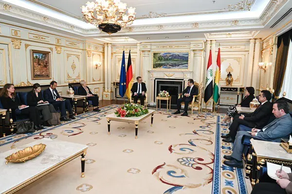 مەسررور بارزانی سەرۆکی حکوومەت پێشوازی لە وەزیری دەوڵەت لە وەزارەتی دەرەوەی ئاڵمانیا کرد