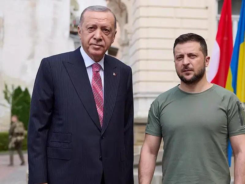 زلێنسکی لە سەر بانگهێشتی ئەردۆغان ئەمڕۆ لە تورکیا دەبێت