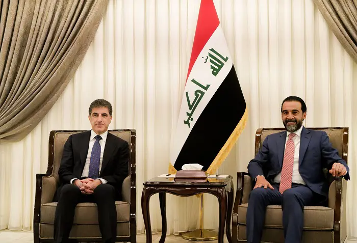 نێچیرڤان بارزانی و موحەممەد حەلبووسی کۆبوونەوە