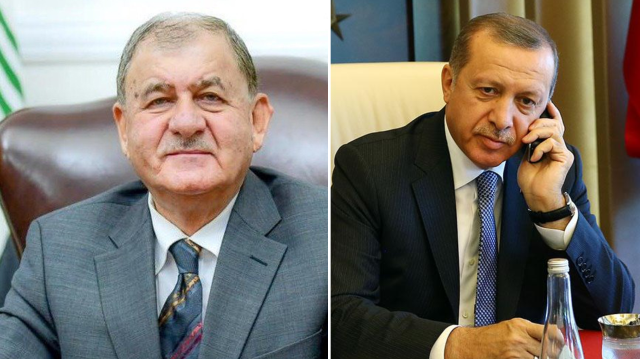 Erdogan ile Irak Cumhurbaskani telefonda görüstü