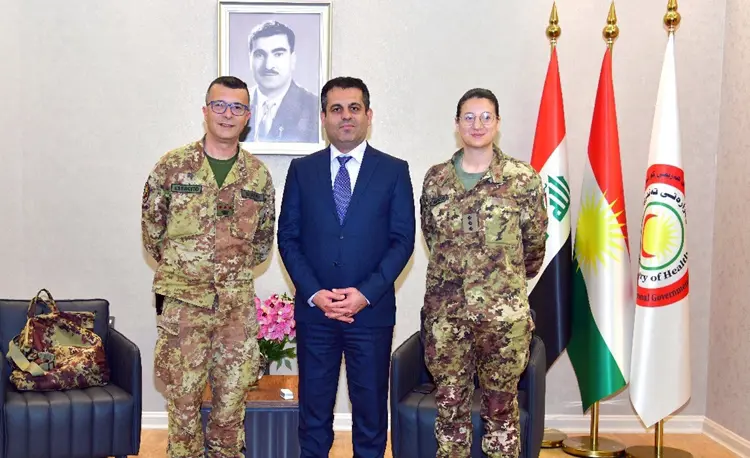 Wezîrê Tenduristiyê bi tîma pizîskî ya hevpeymaniyê re civiya