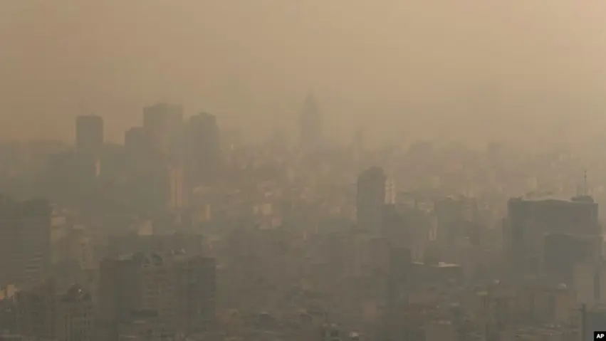 گیانلەدەستدانی ساڵانە ٢٦ هەزار کەس بە هۆی پیسبوونی هەوا لە ئێران