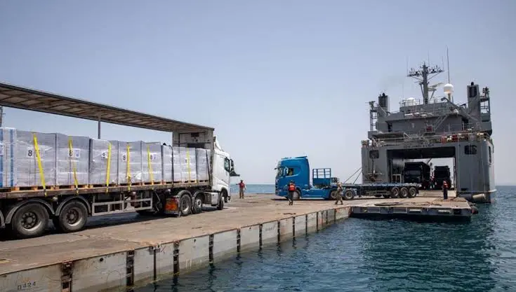 Gazze'deki geçici limanda hasar!