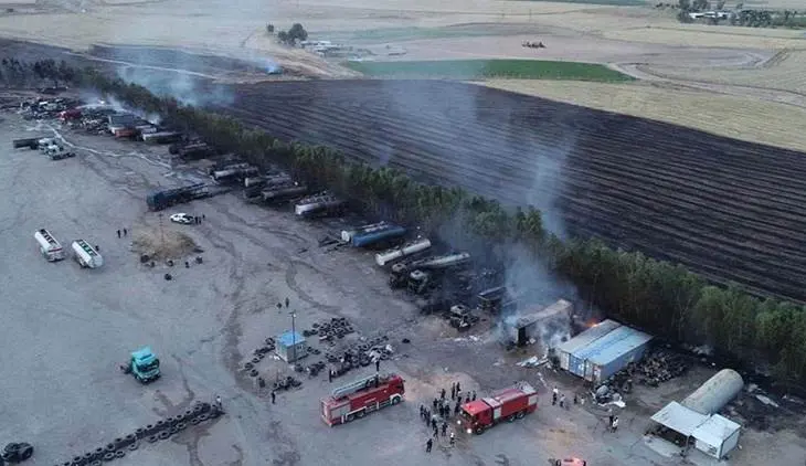 Li Hewlêrê dîsa sewat: Agir bi 21 tankêran ket