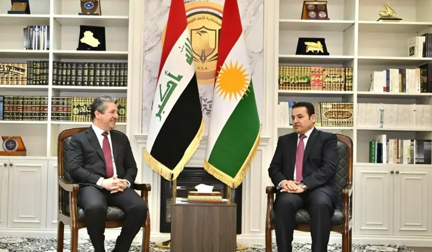 Serokwezîr bi Sêwirmendê Asayîsa Iraqê re civiya: Bi hêzbûna Hewlêrê bi hêzbûna Bexdayê ye