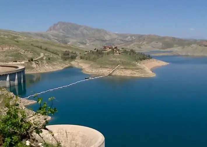 رێژەی ئاو لە بەنداوی دوكان گەیشتووەتە زیاتر لە ٥٢٪