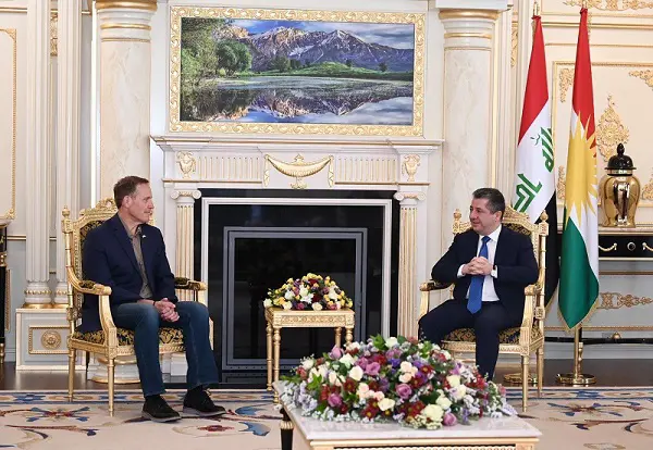 سه‌رۆكی حکوومەت پێشوازی لە شاندێكى ئەنجوومەنی پیرانی ئه‌مریكا کرد