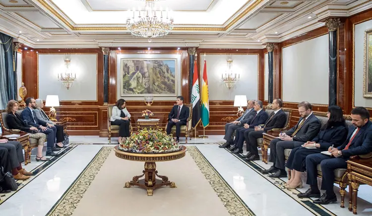 Nêçîrvan Barzanî pêswazî li sandeke bilind a Amerîkî kir