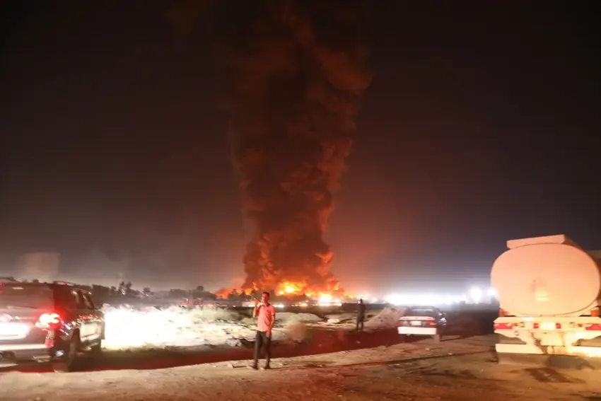 تا ئێستا ئاگره‌كه‌ی سەر رێگای هەولێر- گوێڕ کۆنترۆل نەکراوە