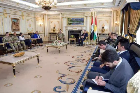 سەرۆکی حکوومەت پێشوازی لە فەرماندەی گشتی هێزەکانی هاوپەیمانان لە عێراق و سووریا کرد