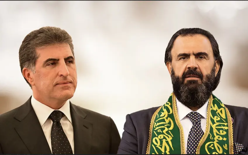 Neçirvan Barzani'den Seyh Nehro Kesnezani'ye bassagligi mesaji