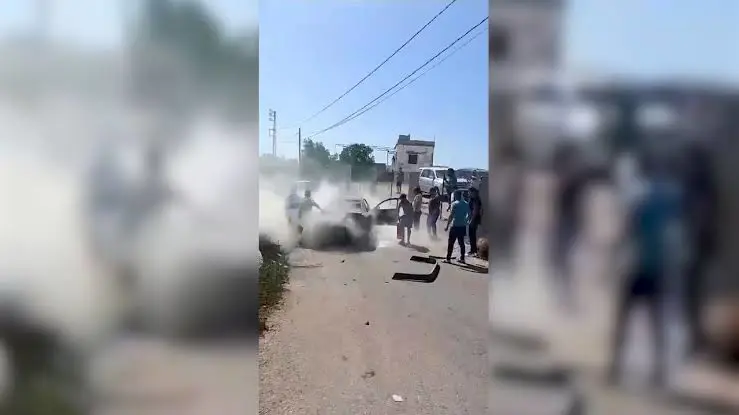 Israil ordusu Lübnan’in güneyinde bir araci hedef aldi!