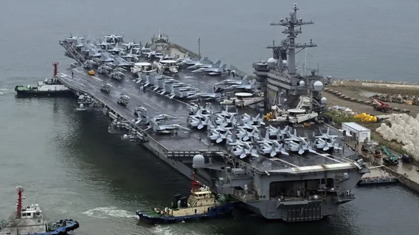 ABD nükleer uçak gemisi Güney Kore'de