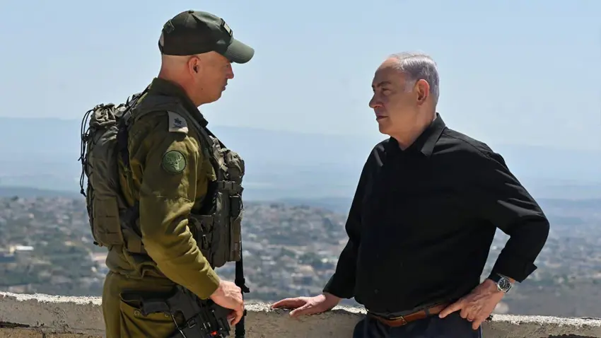 Israil Basbakani Netanyahu, Lübnan sinirini ziyaret etti