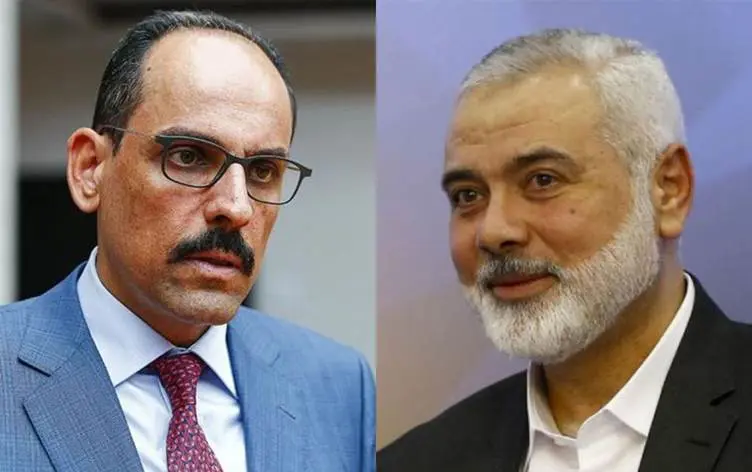 Ibrahim Kalin, Hamas lideri Heniyye ile görüstü