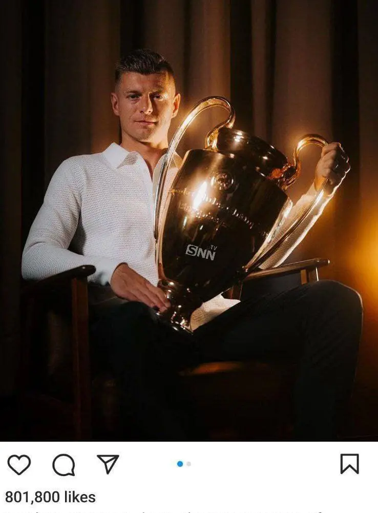 ماڵئاوایی تۆنی کرۆس لە هاندەرانی ڕیاڵ مەدرید