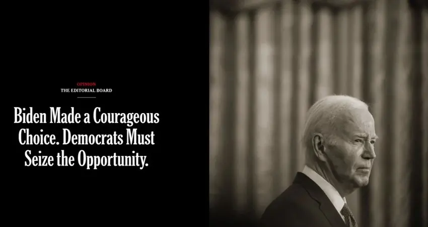 Dünya basini Joe Biden'in yaristan çekilmesini mansetlerine tasidi!