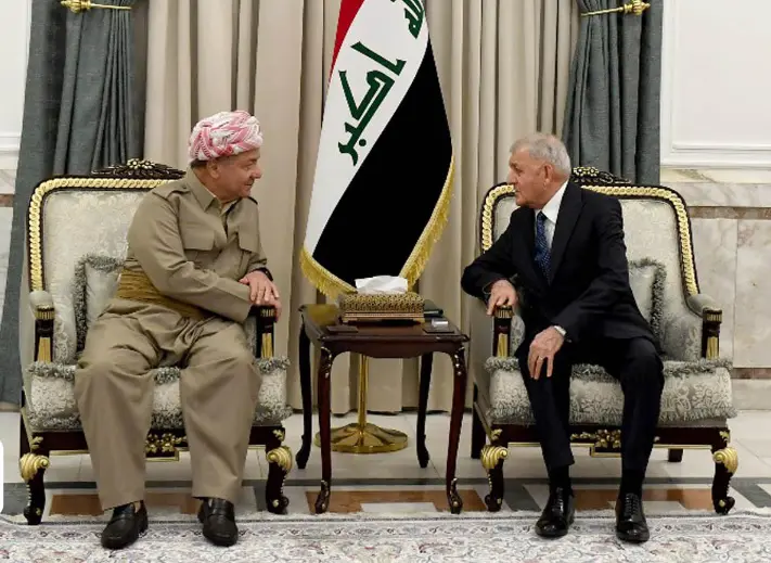 سەرۆک بارزانی سەردانی سەرۆککۆماری عێراقی کرد