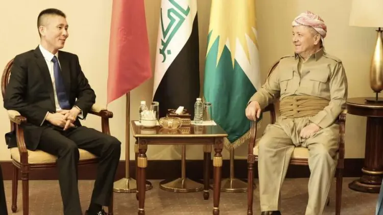 Baskan Barzani Bagdat'ta Çin'in Irak Büyükelçisi ile görüstü