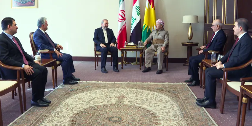 Serok Barzanî balyozê Îranê qebûl kir hûzûra xwe