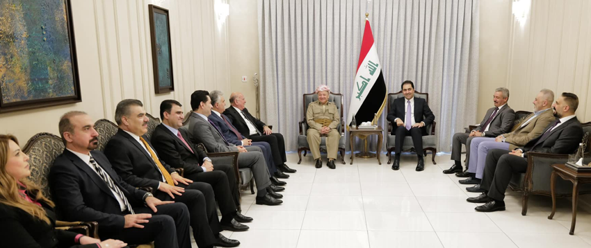 Serok Barzanî bi Cîgirê Serokê Parlamentoya Iraqê re civiya