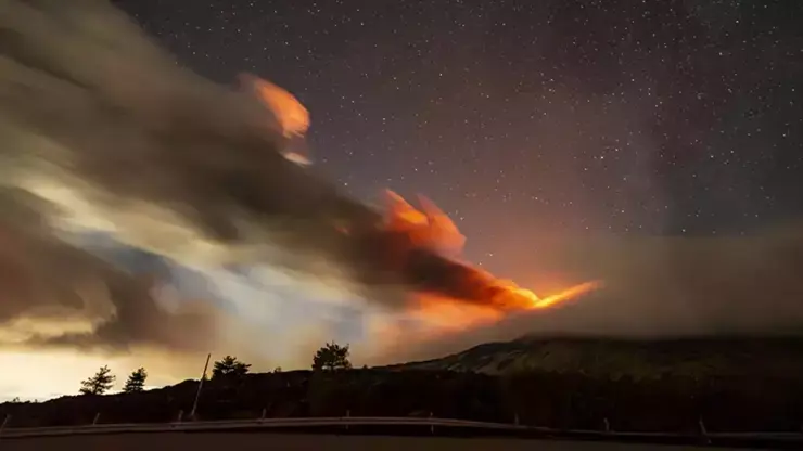 Çiyayê Etnayê teqiya û jiyana xelkê xist nav xeterê